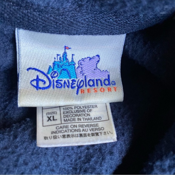 Vintage Disneyland Mickey Mouse fleece hoodie Disneyland Resort pullover - Picture 4 of 11
